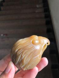 ⑦和闐玉糖料鑲嵌皮帶扣牛如意自動扣皮帶頭玉質細膩油 歷史價格詳細信息
