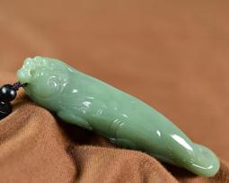 和田玉碧玉湖水綠路路通s925銀鑲玉吊墜 歷史價格詳細信息