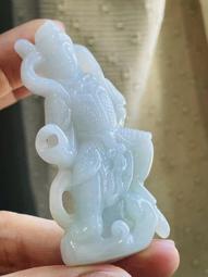 天然緬甸A貨翡翠  老藍水九龍護主  #巧工巧雕 #雕工栩栩如生 #無紋無裂 歷史價格詳細信息
