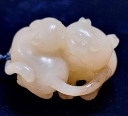 清代玉佩，和合二仙，公博評級，銅博評級，玉佩，清末民國，特價9080 歷史價格詳細信息