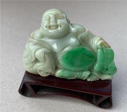 天然緬甸翡翠 冰陽綠 佛公 吊墜 掛件 小滴溜 雖小顏色討 種水也好冰冰的 翡翠 飾品 收藏【二手】【微淵古董】-2532 歷史價格詳細信息