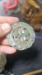 明代和田玉雙面工葵花紋玉佩，文物公司出葵花佩設計、造型精美，15084 歷史價格詳細信息