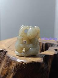 和田玉童子，持蓮童子，仿古明清和田玉童子，持蓮童子一個，2434861 歷史價格詳細信息