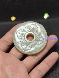 明清和田玉玉花，有一綹，尺寸43&times;35&times;4mm10299 歷史價格詳細信息