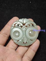 明清和田玉玉花，有一綹，尺寸43&times;35&times;4mm10299 歷史價格詳細信息