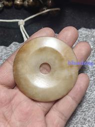 明代和田玉素璧，大個頭多色和田玉璧，手推出油，一眼開門一眼老15090 歷史價格詳細信息