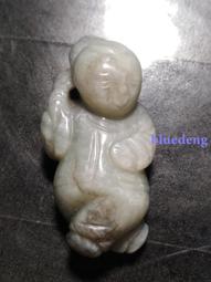 宋代和田白玉猴子掛件，尺寸高40厚12寬27毫米，重量17克10195 歷史價格詳細信息