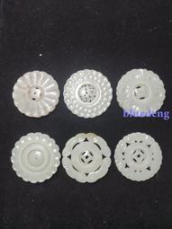 明清和田玉玉花，有一綹，尺寸43&times;35&times;4mm10299 歷史價格詳細信息