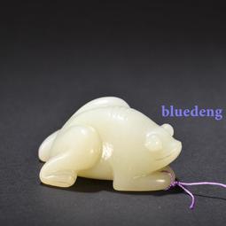 和田玉青蛙  呱呱來財 掛件古玩舊玉古玉老玉把件玉雕舊玉器10024 歷史價格詳細信息