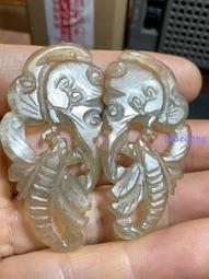 老岫玉鳥吊墜一個老玉吊墜老玉掛件老玉器通天孔的 歷史價格詳細信息