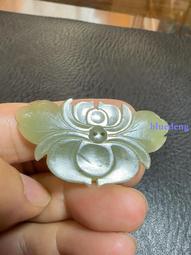 清代和田玉蝴蝶佩，帶點shou衣沁，微微發紫，全美品，無任何10188 歷史價格詳細信息