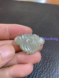 清代和田玉蝴蝶佩，帶點shou衣沁，微微發紫，全美品，無任何10188 歷史價格詳細信息