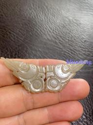 清代和田玉魚銜蓮花玉佩，寓意：連年有魚。大開門傻子貨，佩戴很15020 歷史價格詳細信息