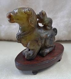 古玩 老物件 收藏 -明清岫玉古玩玉器古董玉壁玉佩四方獸吊墜形狀適合大小 歷史價格詳細信息