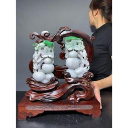 翡翠好彩頭福瓜吊墜老坑冰種強光膠感紅糖滿黃色緬甸天然A貨掛件 歷史價格詳細信息