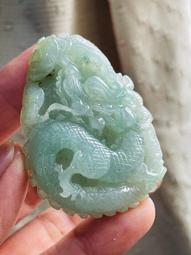 天然A貨緬甸玉 冰潤藍飄花精工雕正一真人張天師翡翠玉牌 冰帶膠底庄 碎藍花點綴 方正厚實牌形 歷史價格詳細信息