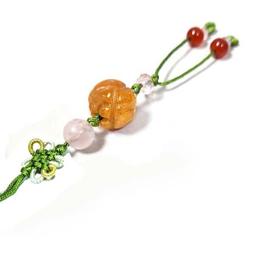 玉兔黃玉中國結吊飾 台灣製作_新款上市售完為止 祝福事業學業【鹿府文創FHA1702】 歷史價格詳細信息