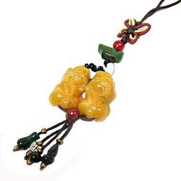 黃玉貔貅一對+三彩玉項鍊(R07) 歷史價格詳細信息