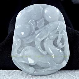 珍珠林~緬甸A貨緬甸糯米種帶黃皮紫羅蘭翠玉~招福納財至尊~歡喜如意彌勒佛大玉珮/擺件/把件 #153 歷史價格詳細信息