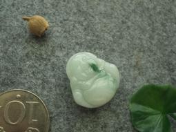 S1453墜子A貨❀翡翠玉水潤大肚厚裝笑佛佛公墜子掛件【緬甸玉翠軒】玉石首飾品 歷史價格詳細信息