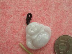 S1452墜子A貨❀翡翠玉水潤大肚厚裝笑佛佛公墜子掛件【緬甸玉翠軒】玉石首飾品 歷史價格詳細信息