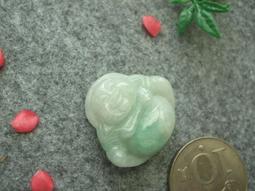 S1793墜子❀翡翠玉A貨圓潤雙色厚裝元寶觀音吊墜墜子項墜【緬甸玉翠軒】首飾品 歷史價格詳細信息