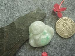 S1722墜子❀翡翠玉A貨冰潤清新大肚笑佛佛公墜子掛件【緬甸玉翠軒】玉石首飾品 歷史價格詳細信息