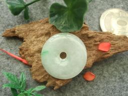 翡翠吊墜冰潤飄綠平安環掛件k金鑲嵌緬甸天然A貨整體尺寸6 歷史價格詳細信息