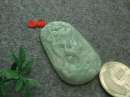 S1180玉珮❀翡翠玉A貨水潤豆綠貔貅仙鶴牌 掛件 吊墜 墜 項墜【緬甸玉翠軒】緬甸玉首飾品 歷史價格詳細信息