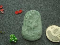 S1180玉珮❀翡翠玉A貨水潤豆綠貔貅仙鶴牌 掛件 吊墜 墜 項墜【緬甸玉翠軒】緬甸玉首飾品 歷史價格詳細信息