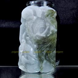 珍珠林~龍鳳情人玉珮~天然翠玉 #057 歷史價格詳細信息