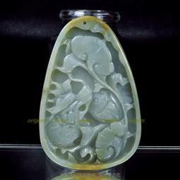 珍珠林~龍鳳情人玉珮~天然翠玉 #057 歷史價格詳細信息