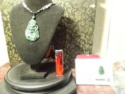 「小胖的店』超超頂級糯米化種,油青冰料,緬甸玉,頂級,,佛光坐蓮台觀世音善蕯~玉珮項練 歷史價格詳細信息