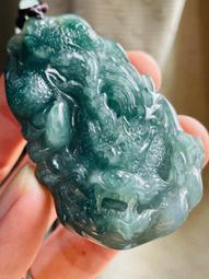 天然a貨翡翠深油綠佛公彌勒佛吊墜S925銀鑲項鍊玉石掛件女款  珠寶店不開了優惠價出 附帶 歷史價格詳細信息