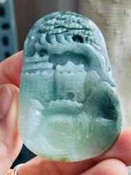 玉 特色料，天然老料翡翠多彩仿古龍吊墜876520。  特色料，飄綠灑紅，牛血紅，多彩 舊藏 古玩 翡翠 二手【財神到】-208 歷史價格詳細信息