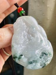 天然冰透飄花玉石A貨翡翠葫蘆吊墜 緬甸玉器精雕冰種福祿壽玉項墜 歷史價格詳細信息