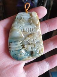 A好貨-天然 彩虹黑曜石 吊墜 質感鑲嵌 非925純銀 避邪擋煞 招財納福 顆顆都有彩虹光 超美 歷史價格詳細信息