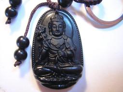 【采鑫坊】黑曜石墜子鑰匙圈墜~文殊菩薩 歷史價格詳細信息