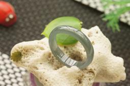 U5295戒指❀ 15# 瓜料天然翡翠A貨水潤藍水（偏灰色）細條戒圈指環戒子【緬甸玉翠軒】玉首飾品 男女款式 歷史價格詳細信息