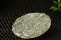 R3046墜子❀翡翠玉A貨水潤飄花大山水牌圓牌墜子吊墜掛件玉珮【緬甸玉翠軒】玉首飾品  適合帥哥美女佩戴 歷史價格詳細信息