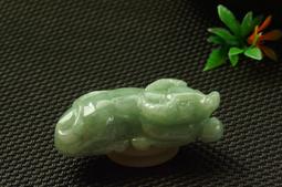 生肖蛇翡翠吊墜&mdash;寓意之一就是健康長壽，在華夏的傳統文化中，蛇 古玩 老物件 舊藏 -4723 歷史價格詳細信息