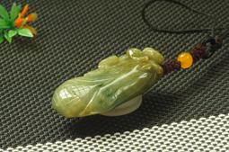 冰潤滿甜綠翡翠葉子吊墜(送項鏈）后開蓋整體尺寸37.3-17.5-818k金整體豪 翡翠 飾品 收藏【二手】【微淵古董】-4254 歷史價格詳細信息