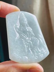祈福隨緣價~天然A貨緬甸玉 冰淡晴綠立體雕站姿佛光大日如來翡翠玉墜/小擺 冰潤淡綠底 色勻稱 法像清晰 歷史價格詳細信息