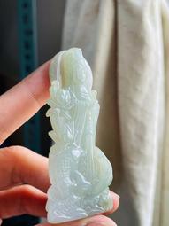 ????天上聖母????天然緬甸玉 A貨翡翠-白冰 立體精雕 Q版 媽祖【92jade 遇見善緣】現貨特惠 翡翠媽祖 玉媽祖 媽祖玉 歷史價格詳細信息