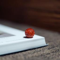 瓦西南紅雕花珠多寶珠悟道單珠配珠10299 歷史價格詳細信息