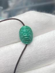 原礦綠松石高瓷長桶珠一顆9/17另一顆10/20毫米，純天然16523 歷史價格詳細信息