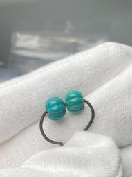 原礦綠松石鐵線紋散珠圓珠老型桶珠三通文玩手鍊星月配飾套裝 歷史價格詳細信息