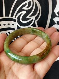 天然a貨老料黃加綠翡翠雕紋桶珠手串110127747 歷史價格詳細信息