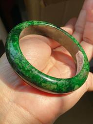 天然a貨老料黃加綠雕花桶珠翡翠手串27664 歷史價格詳細信息