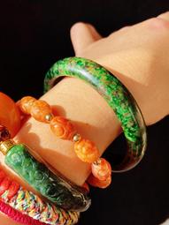 天然a貨老料雕紋紅翡大手牌手串27774 歷史價格詳細信息